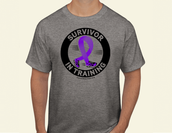 Dark gray survivor in training t-shirts available in the CNC shop