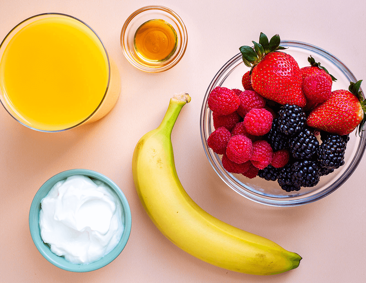 The ingredients in a berry berry smoothie
