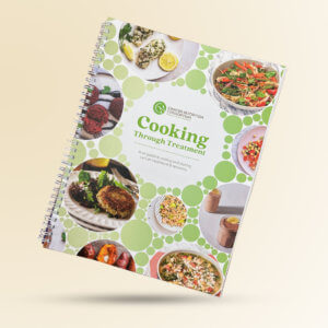 The cover of the Cancer Nutrition Consortium cookbook