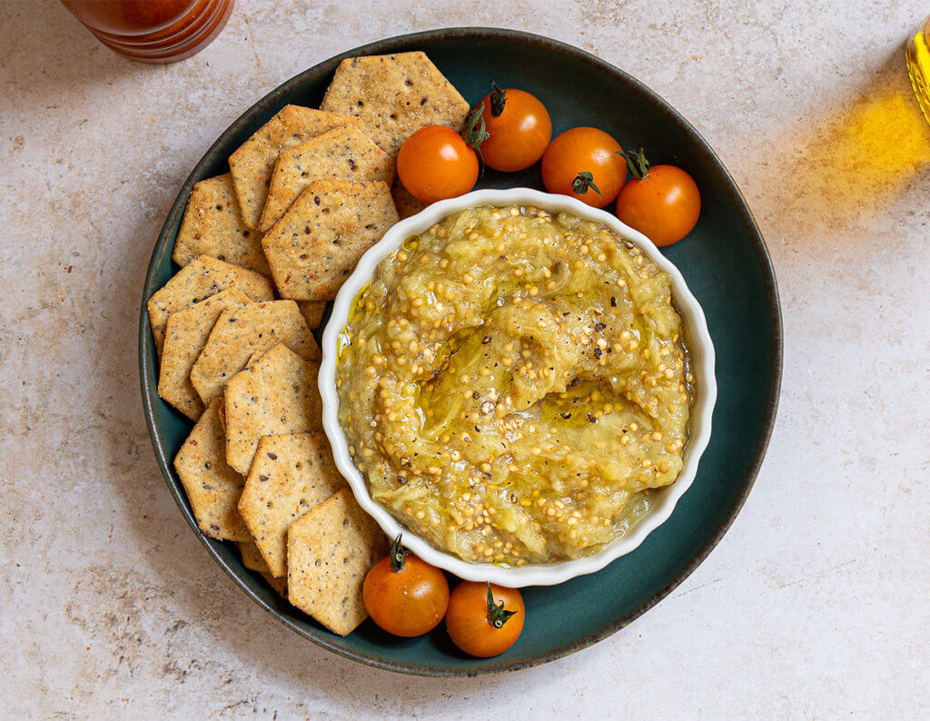 Roasted Eggplant Dip Cancer Nutrition Consortium