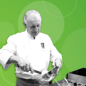 Certified Master Chef Ron DeSantis preparing a dish.