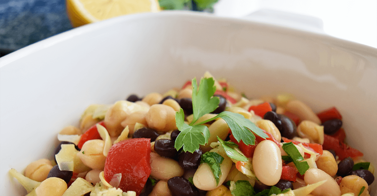 Sicilian Bean & Red Pepper Salad - Cancer Nutrition Consortium